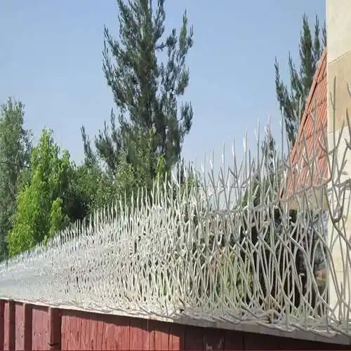 نرده روی دیوار بوته خار