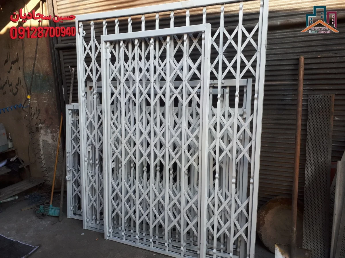 حفاظ آکاردئونی ساده آماده نصب برای در واحدهای مسکونی