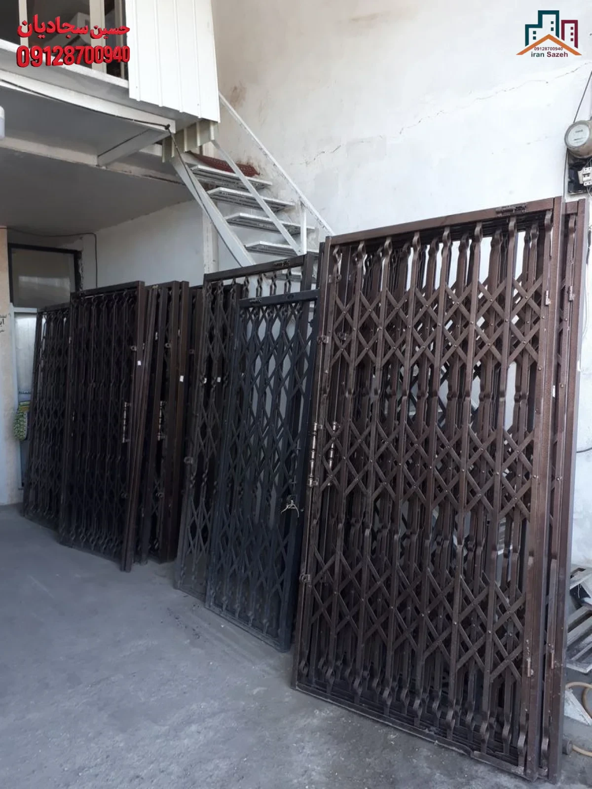 حفاظ های آکاردئونی فلزی با رنگ الکترواستاتیک