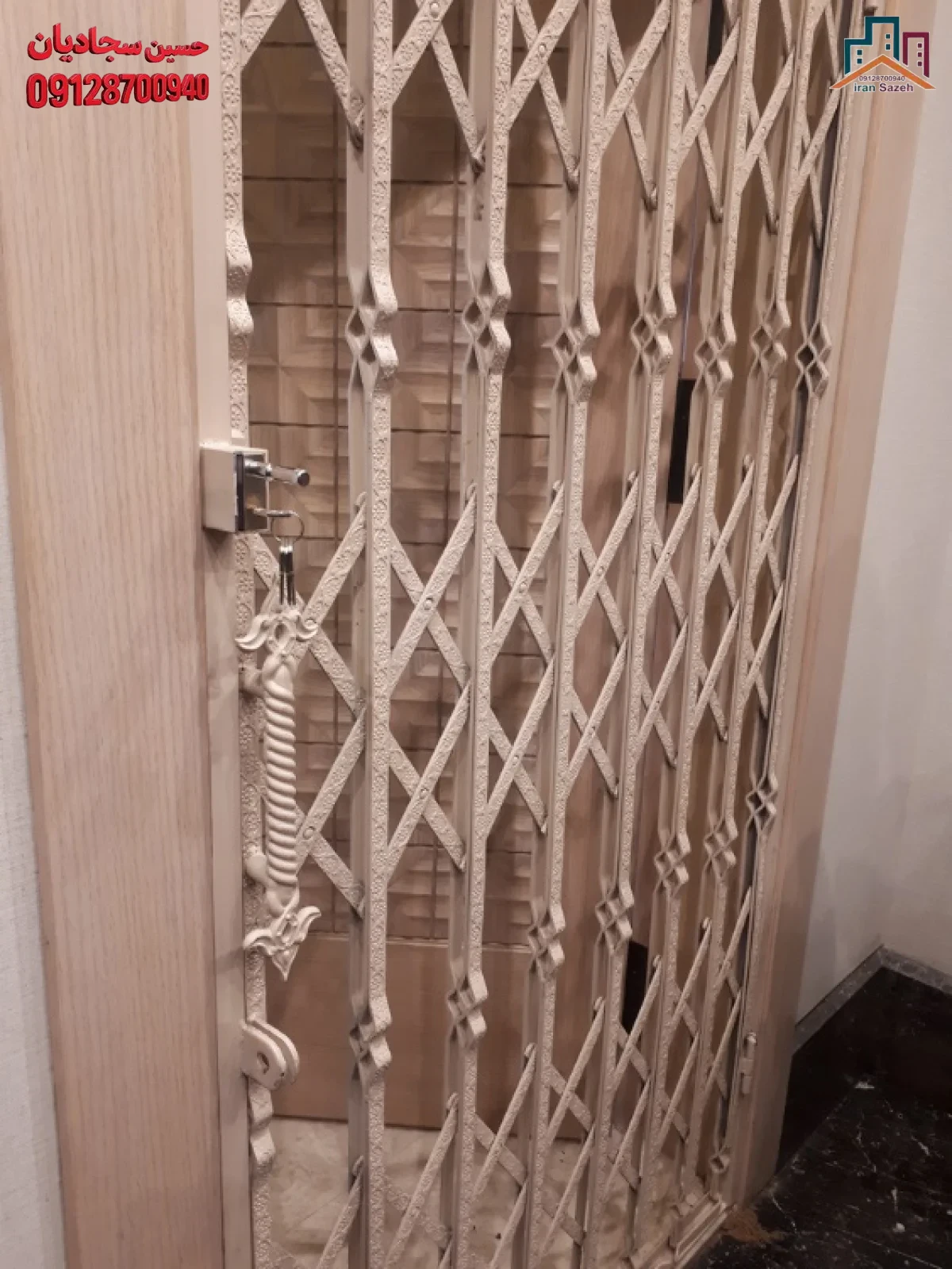 درب آکاردئونی کشویی فلزی مناسب