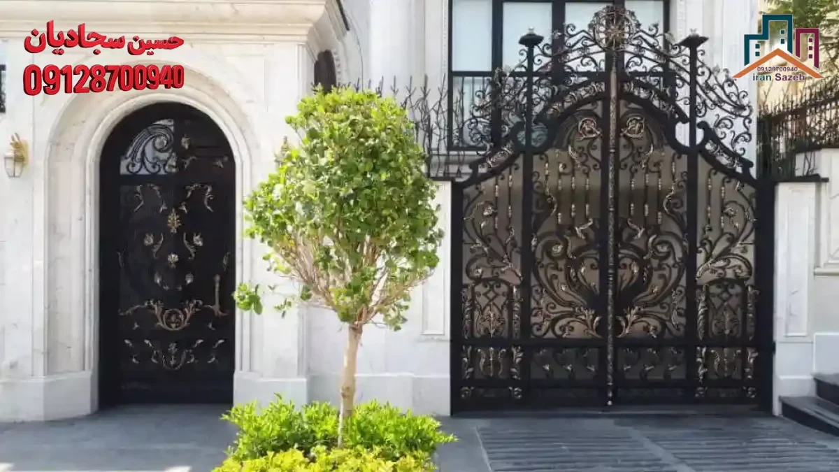 درب ویلایی فلزی در ورودی ساختمان توسط تیم ایران سازه