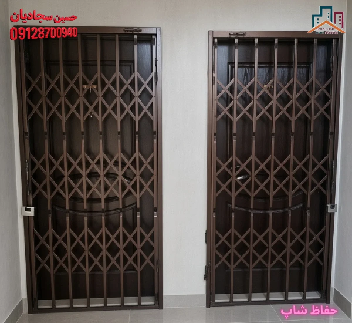 درب آکاردئونی - حفاظ شاپ