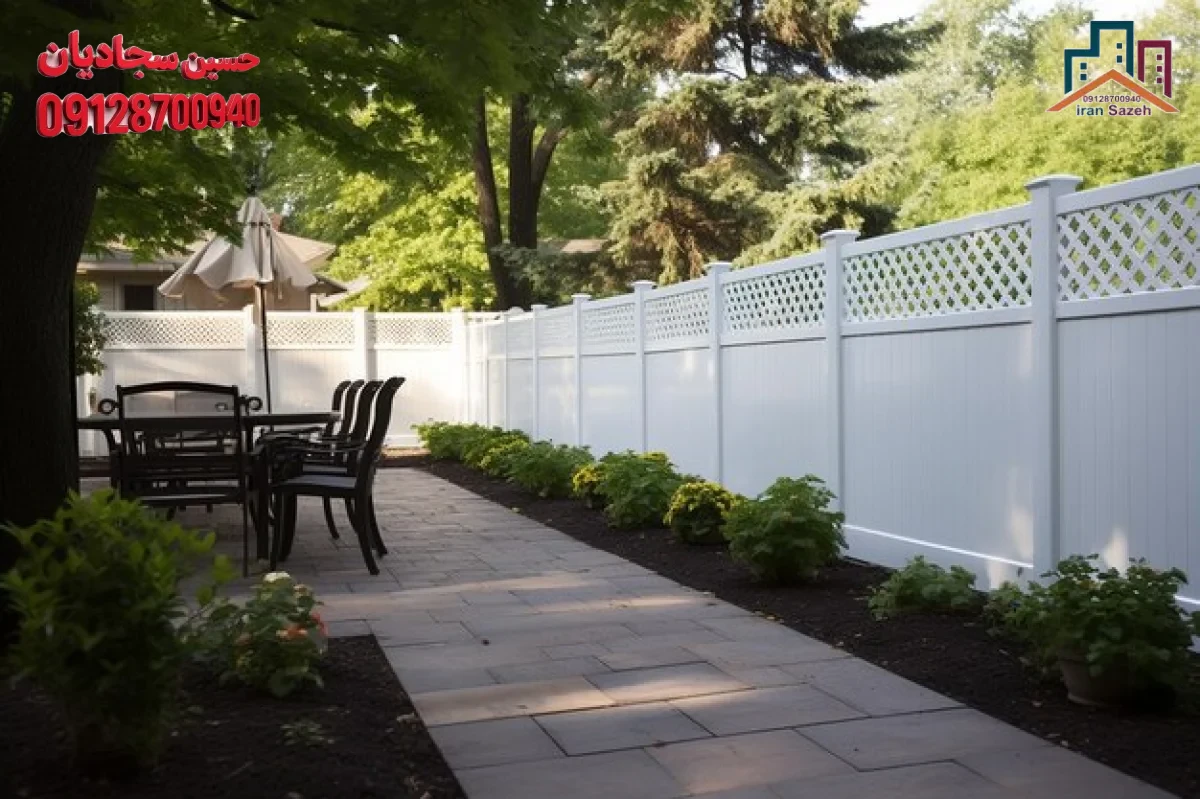 حفاظ نصب شده روی دیوار ویلا برای افزایش امنیت حیاط