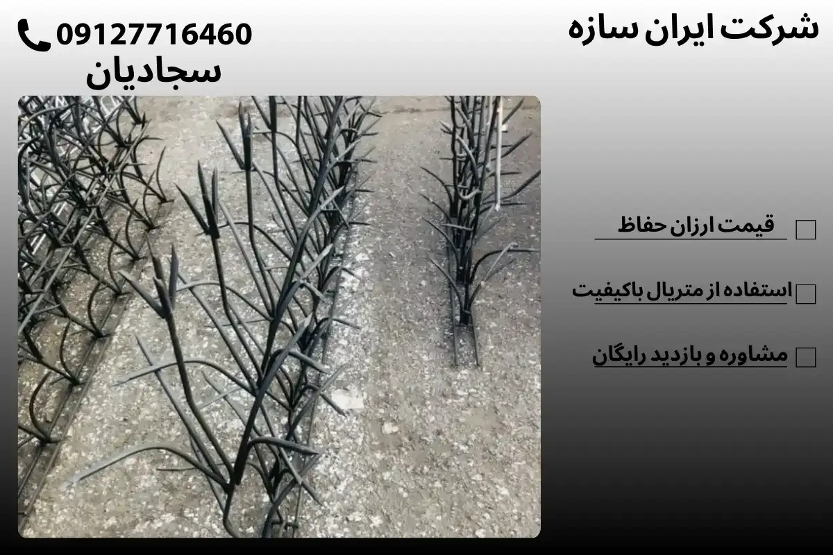 حفاظ نوک تیز روی دیوار