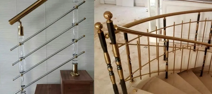 نرده راه پله استیل