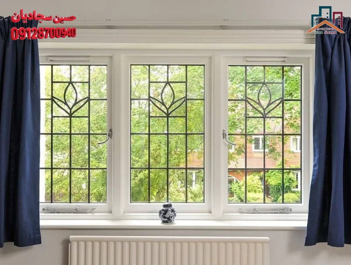 نمای زیبای نرده پنجره خانه