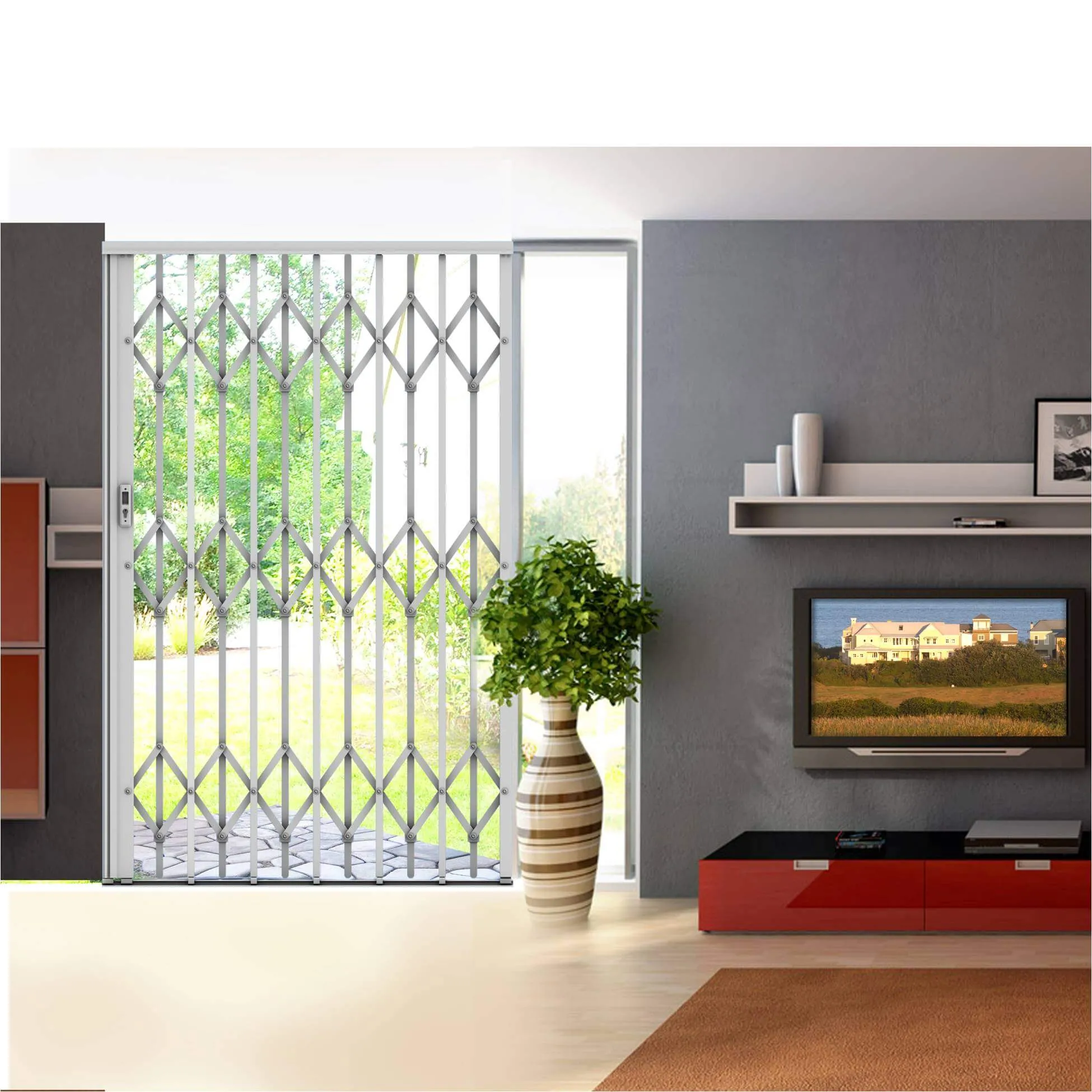 حفاظ اکاردئونی از داخل ساختمان